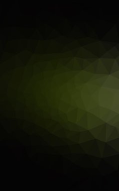 Üçgenler ve degrade origami tarzı oluşur koyu yeşil köşeli tasarım deseni.