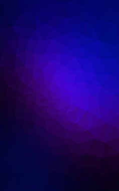 Üçgenler ve degrade origami tarzı oluşur çok renkli koyu pembe, mavi köşeli tasarım deseni.