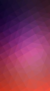 Çok renkli pembe, kırmızı, turuncu poligonal tasarlamak, hangi