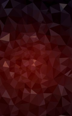 Üçgenler ve degrade origami tarzı oluşur koyu kırmızı köşeli tasarım deseni.