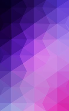 Üçgenler ve degrade origami tarzı oluşur çok renkli mor, pembe poligonal tasarım deseni.