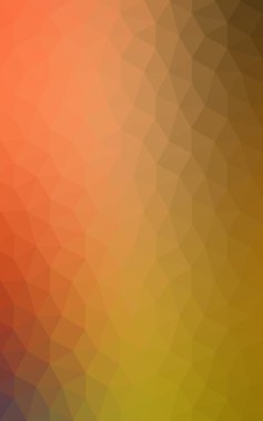 Üçgenler ve degrade origami tarzı oluşur çok renkli koyu kırmızı, sarı, turuncu poligonal tasarım deseni.