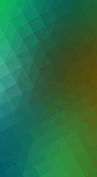 Multicolor donkere groen, geel, oranje veelhoekige design illustratie, die bestaan uit driehoeken en verloop in origami stijl. — Stockfoto