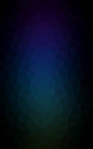 Patrón de diseño poligonal multicolor verde oscuro, azul, que consiste en triángulos y gradiente en estilo origami . — Foto de Stock
