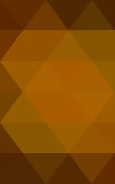 Modèle de conception polygonale orange foncé, qui se composent de triangles et de dégradé dans le style origami . — Photo