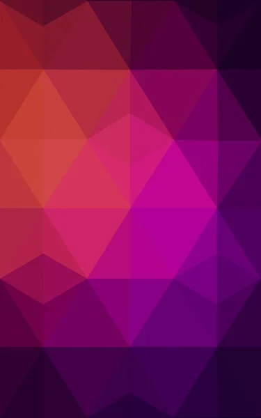 Multicolore rosa scuro, modello di disegno poligonale giallo, che consiste di triangoli e gradiente in stile origami . — Foto Stock