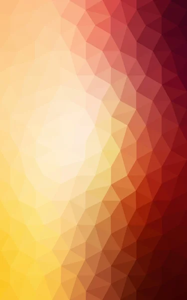 Многоцветный темно-красный, желтый, оранжевый многоугольный рисунок, состоящий из треугольников и градиента в стиле оригами . — стоковое фото