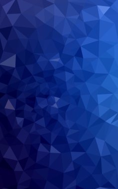 Üçgenler ve degrade origami tarzı oluşur koyu mavi köşeli tasarım deseni.