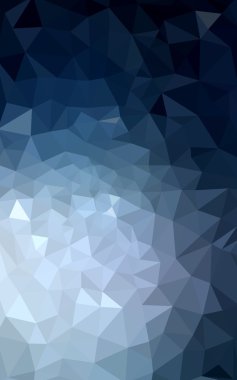 Üçgenler ve degrade origami tarzı oluşur koyu mavi köşeli tasarım deseni.