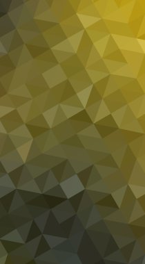 Üçgenler ve degrade origami tarzı oluşur çok renkli koyu yeşil, sarı, turuncu poligonal tasarım illüstrasyon.