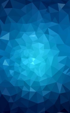 Üçgenler ve degrade origami tarzı oluşur koyu mavi köşeli tasarım deseni.