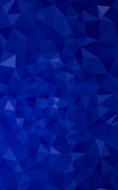 Üçgenler ve degrade origami tarzı oluşur koyu mavi köşeli tasarım deseni.