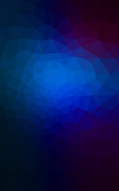 Üçgenler ve degrade origami tarzı oluşur koyu mavi köşeli tasarım deseni.