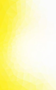 Üçgenler ve degrade origami tarzında oluşan sarı poligonal tasarım deseni.