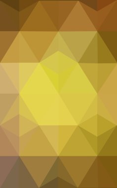 Üçgenler ve degrade origami tarzı oluşur çok renkli koyu yeşil, sarı, turuncu poligonal tasarım deseni.