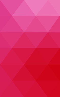 Üçgenler ve degrade origami tarzı oluşur çok renkli pembe, kırmızı, turuncu poligonal tasarım deseni.