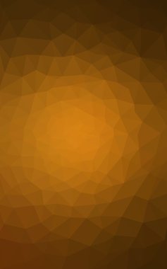 Üçgenler ve degrade origami tarzında oluşan koyu turuncu poligonal tasarım deseni.