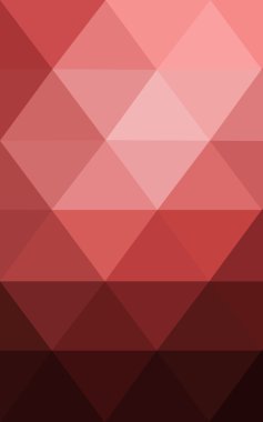 Üçgenler ve degrade origami tarzı oluşur çok renkli pembe, kırmızı, turuncu poligonal tasarım deseni.