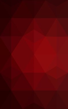 Üçgenler ve degrade origami tarzı oluşur koyu kırmızı köşeli tasarım deseni.