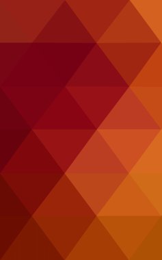 Üçgenler ve degrade origami tarzı oluşur çok renkli koyu kırmızı, sarı, turuncu poligonal tasarım deseni.