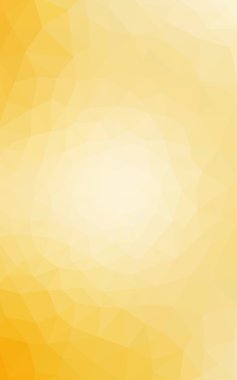 Üçgenler ve degrade origami tarzında oluşan sarı poligonal tasarım deseni.