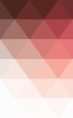 Üçgenler ve degrade origami tarzı oluşur çok renkli pembe, kırmızı, turuncu poligonal tasarım deseni.