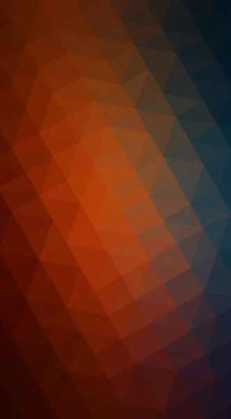 Mehrfarbige dunkelblaue, rote polygonale Designillustration, die aus Dreiecken und Farbverlauf im Origami-Stil besteht. — Stockfoto