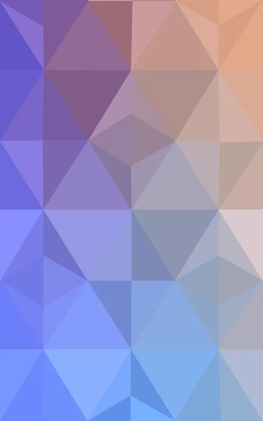 Multicolor blauw, geel, oranje veelhoekige ontwerppatroon, die bestaan uit driehoeken en verloop in origami stijl. — Stockfoto