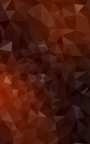 Padrão de design poligonal laranja escuro, que consistem em triângulos e gradiente no estilo origami . — Fotografia de Stock