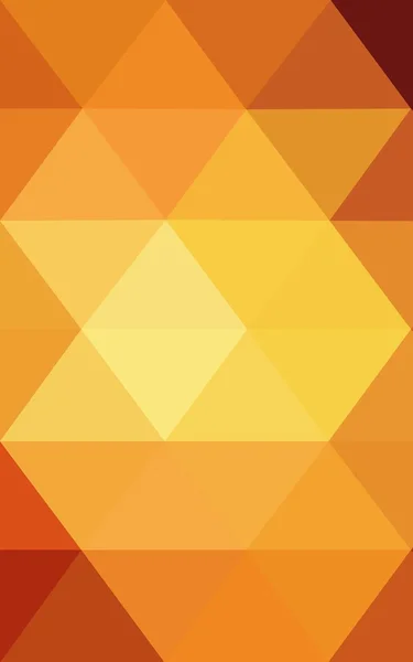 Multicolor dark red, yellow, orange polygonal design pattern, which consist of triangles and gradient in origami style.