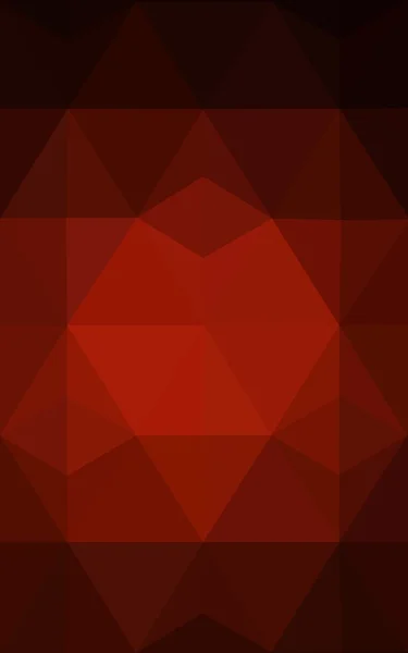 三角形と折り紙スタイルの勾配から成っている暗い赤い多角形デザイン パターン. — ストック写真