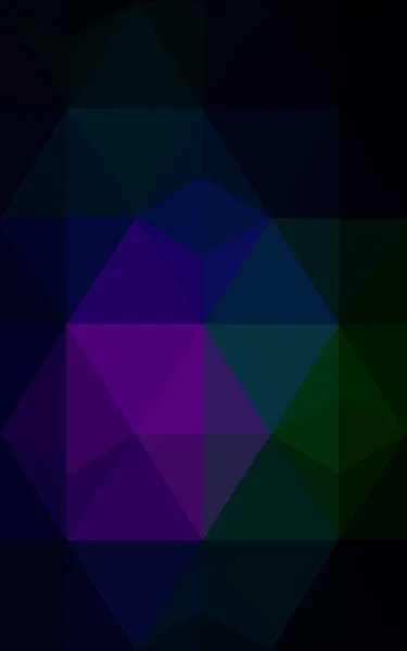 三角形と折り紙スタイルの勾配から成っている多色濃いピンク、グリーン多角形デザイン パターン. — ストック写真