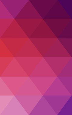 Üçgenler ve degrade origami tarzı oluşur çok renkli pembe, kırmızı, turuncu poligonal tasarım deseni.