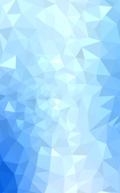 Üçgenler ve degrade origami tarzı oluşur mavi köşeli tasarım deseni.