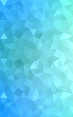 Üçgenler ve degrade origami tarzı oluşur çok renkli yeşil, mavi köşeli tasarım deseni.