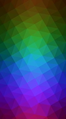 Oluşan çok renkli koyu poligonal tasarım illüstrasyon 