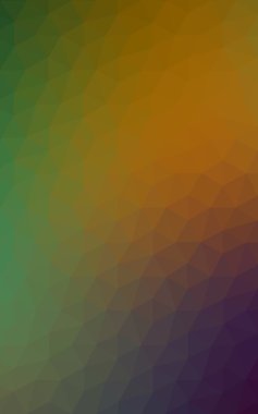 Üçgenler ve degrade origami tarzı oluşur çok renkli yeşil, mavi köşeli tasarım deseni.