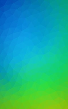 Üçgenler ve degrade origami tarzı oluşur çok renkli yeşil, mavi köşeli tasarım deseni.