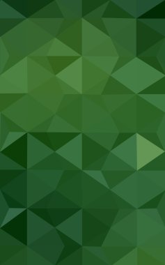 Üçgenler ve degrade origami tarzı oluşur koyu yeşil köşeli tasarım deseni.