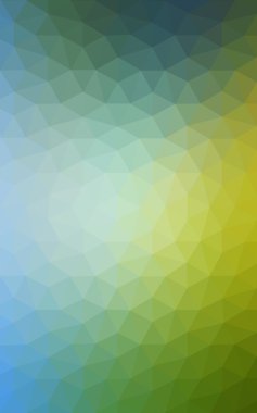 Üçgenler ve degrade origami tarzı oluşur çok renkli yeşil, mavi köşeli tasarım deseni.