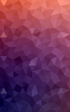 Üçgenler ve degrade origami tarzı oluşur çok renkli koyu pembe, kırmızı, turuncu poligonal tasarım deseni.