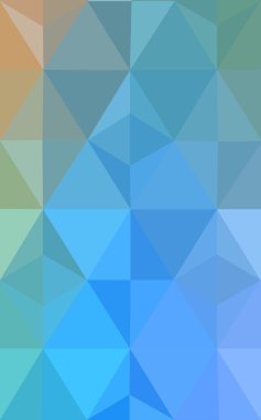 Üçgenler ve degrade origami tarzı oluşur çok renkli mavi, sarı, turuncu poligonal tasarım deseni.