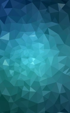 Üçgenler ve degrade origami tarzı oluşur mavi köşeli tasarım deseni.