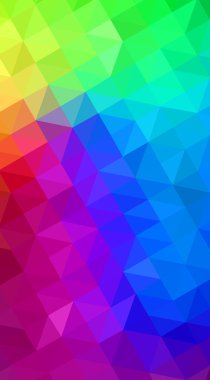 Oluşan çok renkli koyu poligonal tasarım illüstrasyon 