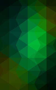 Üçgenler ve degrade origami tarzı oluşur koyu yeşil köşeli tasarım deseni.