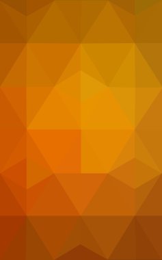 Degrade, arka planda origami stil ve üçgen oluşur turuncu poligonal desen.