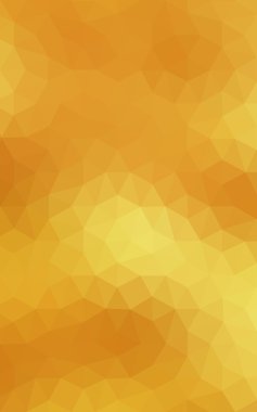 Üçgenler ve degrade origami tarzında oluşan koyu sarı poligonal tasarım deseni.