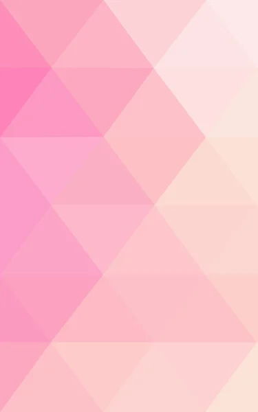 Rosa polygonales Muster, das aus Dreiecken und Gradienten im Origami-Stil besteht. — Stockfoto