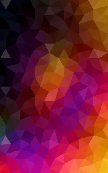 Multicolor dark pink, red, orange polygonal design pattern, which consist of triangles and gradient in origami style. — Stock Photo, Image