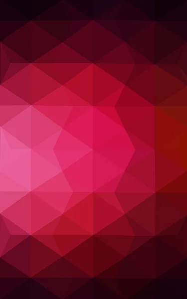 Donker rode veelhoekige ontwerppatroon, die bestaan uit driehoeken en verloop in origami stijl. — Stockfoto